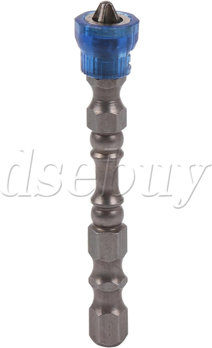 ya 26 10.21 baidi Magnetic Collar Design Chrome Steel Screwdriver Bit 1/4 Inch Hex Shank Blue