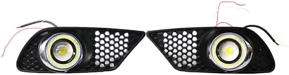 ya 10 9.16 zhengce Front Bumper Fog Light Grill Trim w/Light Fit for Mercedes-Benz C CLASS W20