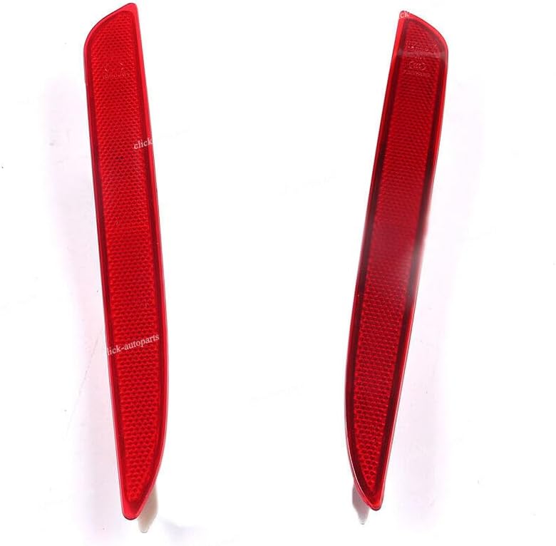 ya 27 10.13 baidi Pair Red Rear Bumper Reflector For 2008-2012 for Mazda 3 Left & Right Side