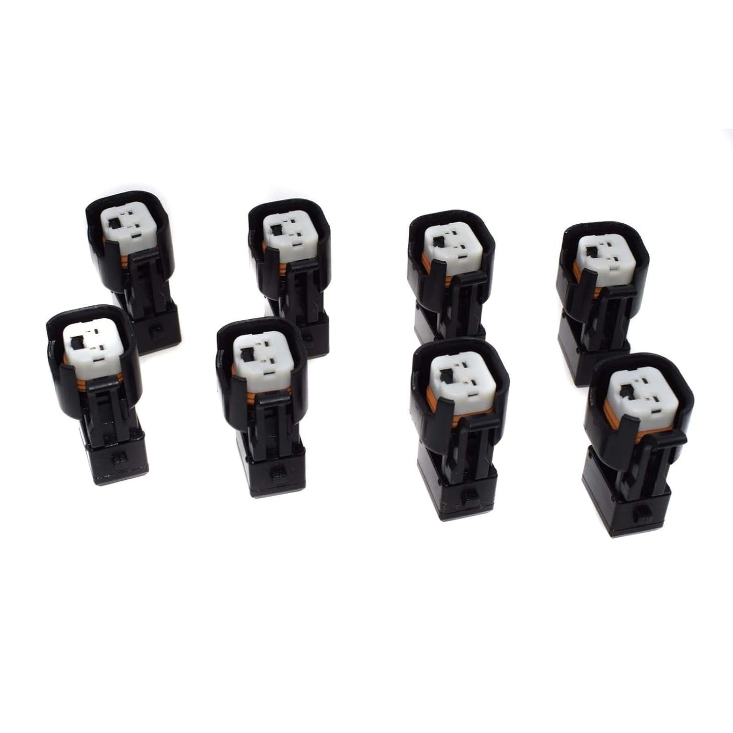 ya 4 8.8 8-Piece EV6 and EV14 Female to EV1 Male Fuel Injector Connector Adapter Plug