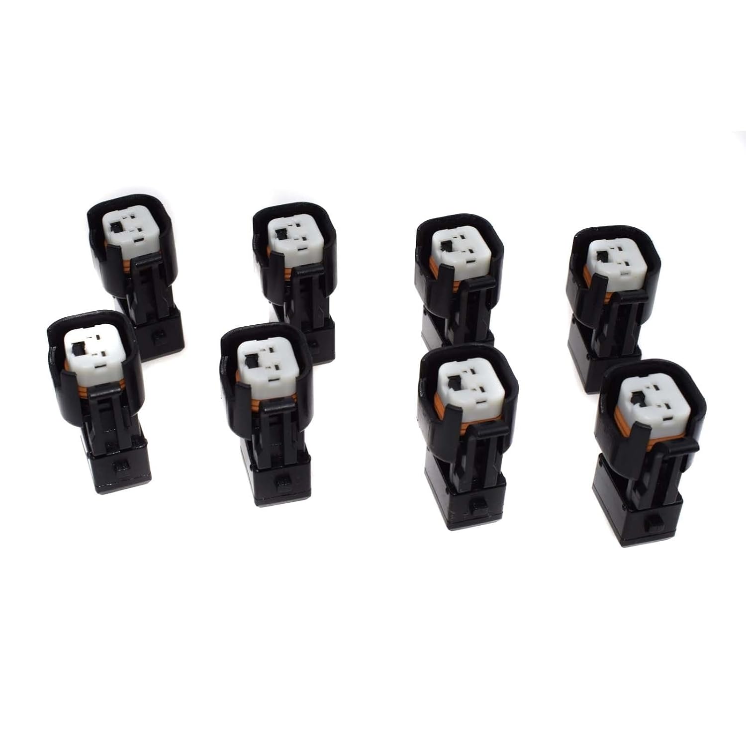 ya 4 8.8 8-Piece EV6 and EV14 Female to EV1 Male Fuel Injector Connector Adapter Plug