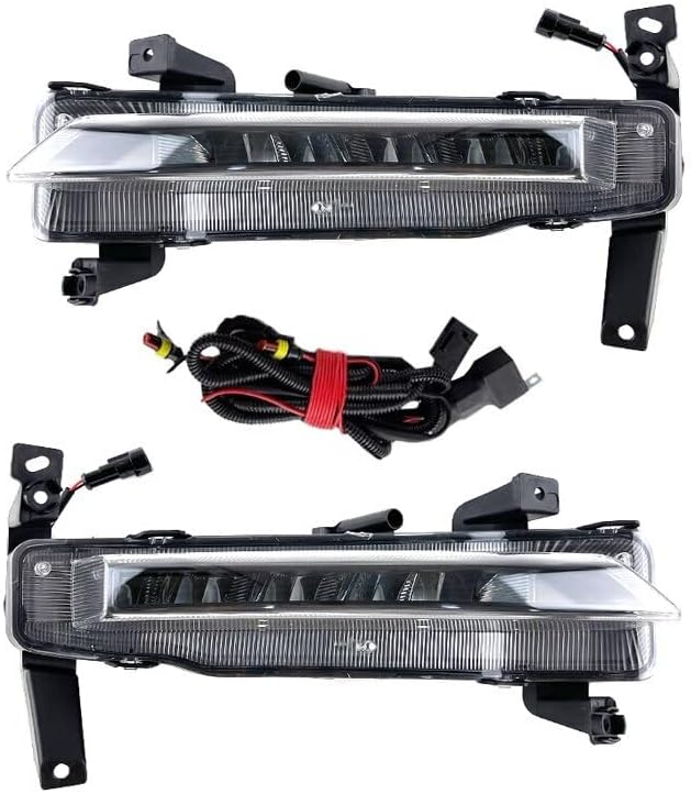 ya 9 10.24 1 Set For Chery Tiggo 8 Pro Plus Front Bumper LED Fog Light Daytime Running Lamp