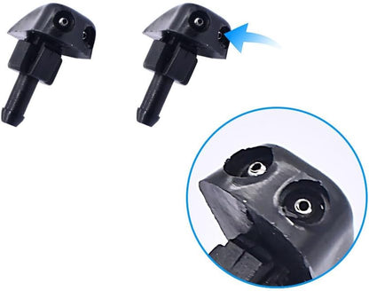 ya 4 8.10 Car Windshield Wiper Washer Squirter Nozzle Spray Jet Kit Fluid Hose Universal