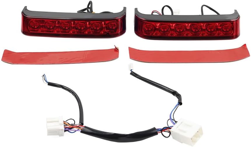 ya 10 9.16 zhengce Black Saddlebag Run Brake Tail Light FIT For Harley Touring Street Glide FL