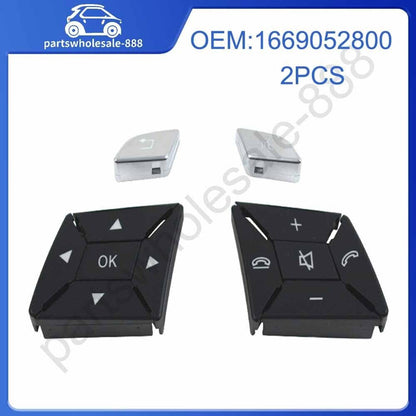ya 5 8.10 Steering Wheel Control Switch Button Cover Repair kit fits for Mercedes-Benz 2013-2015 X166 GL