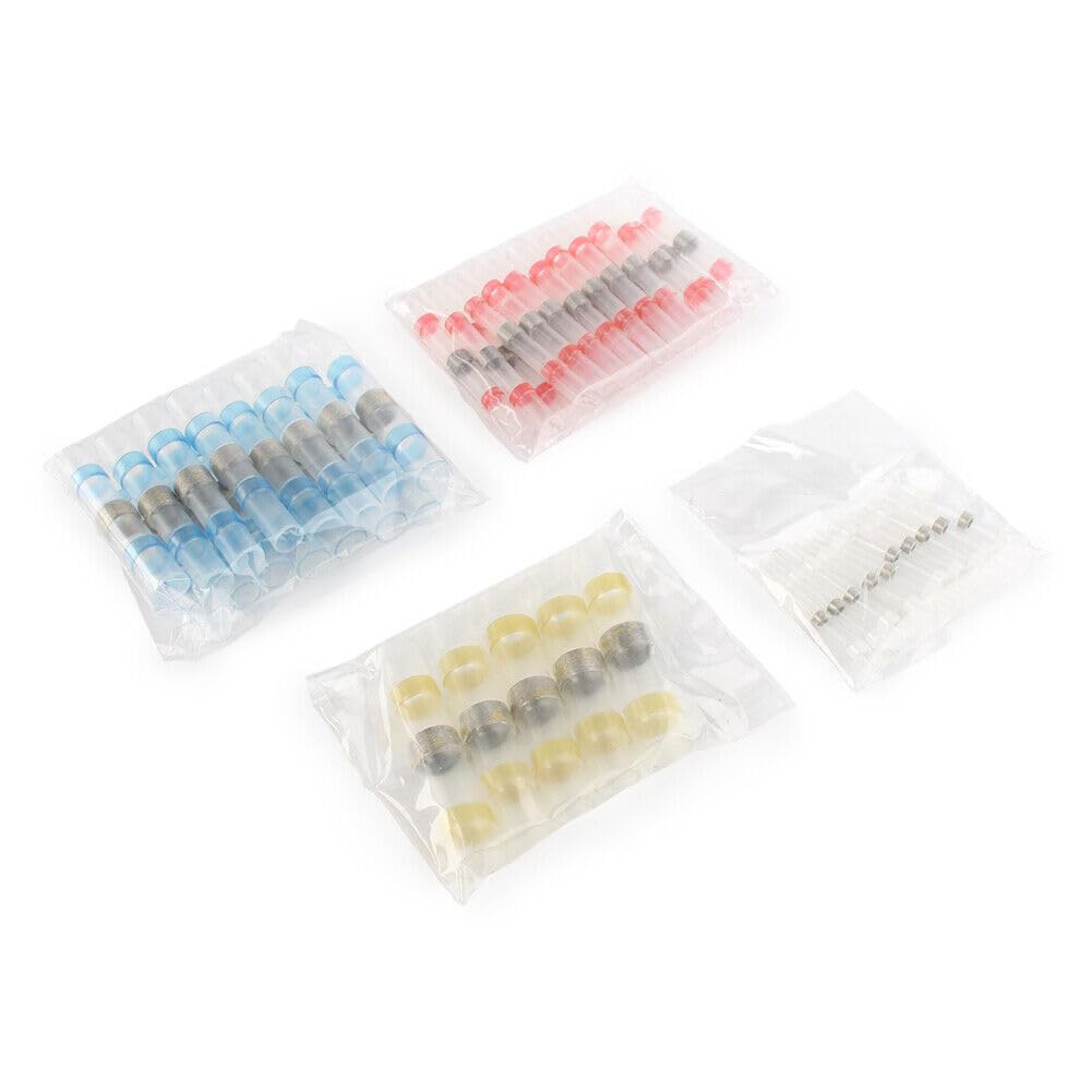 ya 16 10.20 baidi 50x Solder Sleeve Heat Shrink Butt Wire Splice Connectors Term l Waterproof