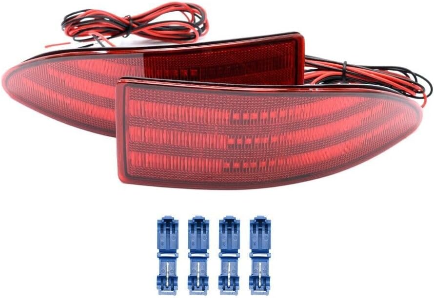 ya 7 8.24 baidi Red Lens LED Rear Bumper Reflector Break Light for 2006-2013 for Lexus IS250 IS350 