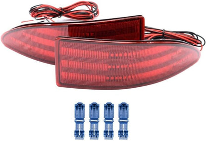 ya 7 8.24 baidi Red Lens LED Rear Bumper Reflector Break Light for 2006-2013 for Lexus IS250 IS350 