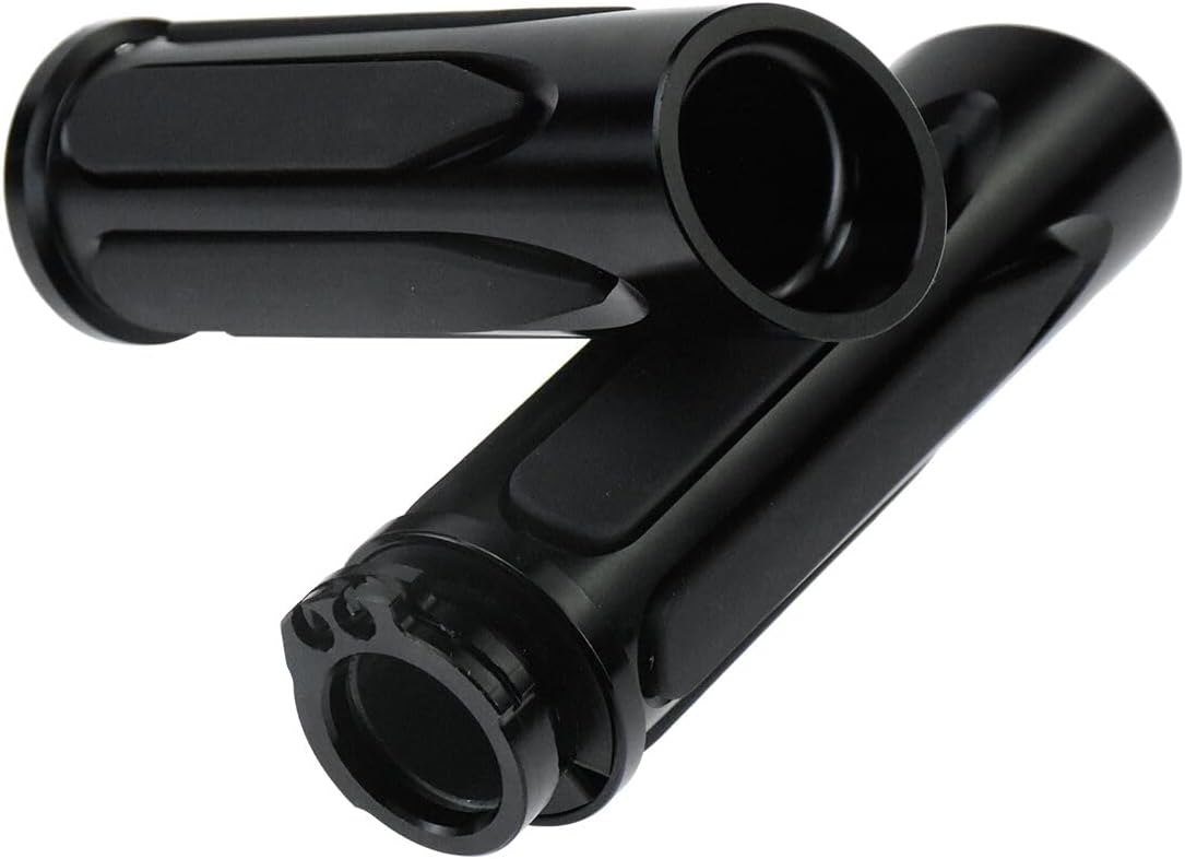 ya 11 9.14 baidiBlack 1 Handlebar Hand Grips for Harley Touring Road King Electra Glide 96-2007