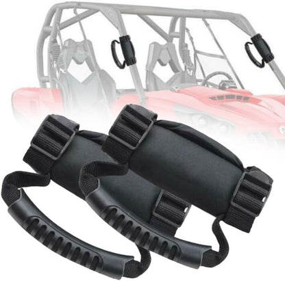 ya 4 8.10 1pair ATV UTV Roll Cage Bar Handle Grab Rail Pull Grip-Adjustable