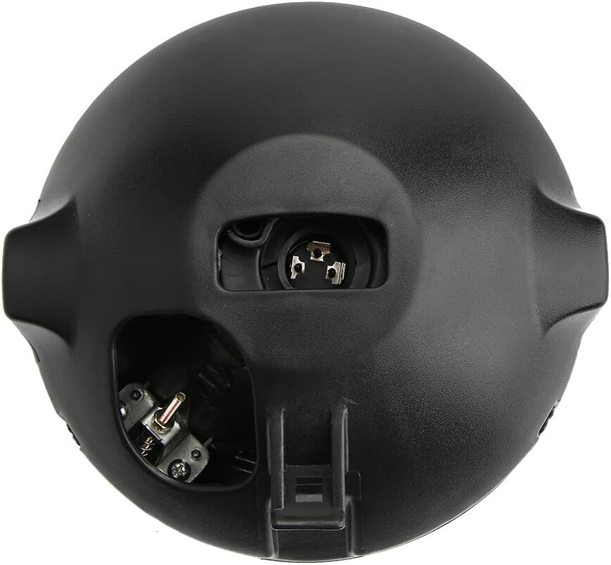 ya 4 8.14 7 Inch Black Headlight and Barrel Complete Motorcycle for Honda Cafe Racer Bobber Custom 