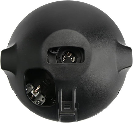 ya 4 8.14 7 Inch Black Headlight and Barrel Complete Motorcycle for Honda Cafe Racer Bobber Custom 