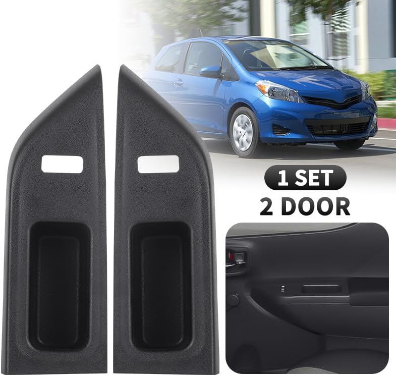 ya 5 8.10 Front Lock Switch Panel Bezel Cover Left/Right for Toyota Yaris 2012-2014 2-Door