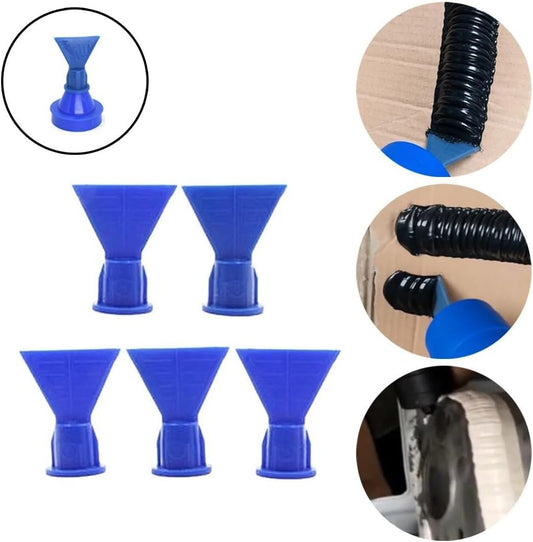 ya 26 10.21 baidi Wave Shape Silicon Cone Spare Nozzles for Cartridge Caulking (Pack of 5)