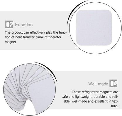 ya 28 10.13 zhengce 5 Pcs Pearl Light Magnetic Patch Fridge Blanks Sublimation Magnets Refriger