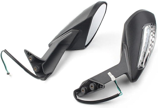 ya 2 8.15 2pcs Turn Signal Light Rear View Mirrors Fit for Ducati 1299 Panigale S 15-16