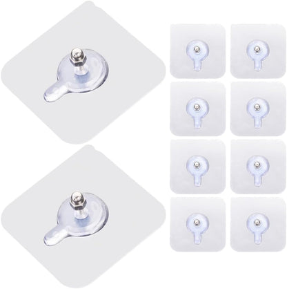 ya 26 10.21 baidi 10 Pcs Picture Nails Kit No Trace Screw Sticker Self-Adhesive Hooks-2
