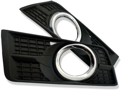 ya 2 8.15 A pair of front fog lamp protective covers with chrome border decoration suitable for 2010-2016 for Cadillac SRX