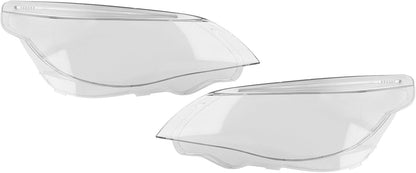 ya 10 9.16 zhengce Pair Headlight Glass Diffuser Lens Cover W/LED For 2003-10 for BMW 5 Series