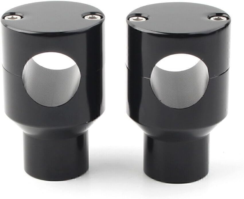 ya 6 8.14 1 Motorcycle Handlebar Bar Mount Adapter Risers Clamp Fit Harley for Honda Black