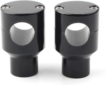 ya 6 8.14 1 Motorcycle Handlebar Bar Mount Adapter Risers Clamp Fit Harley for Honda Black