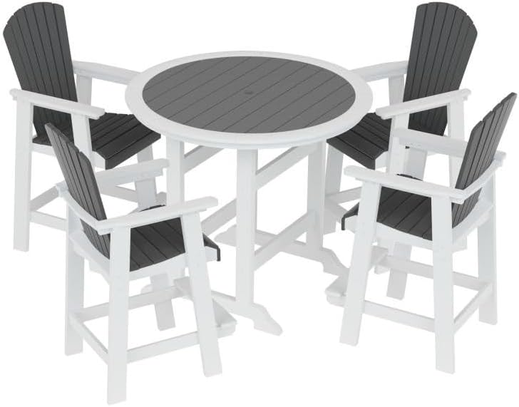 ya 28 10.13 baidi for Patio White 5 Piece Bar Table Sets Tall Adirondack Chairs