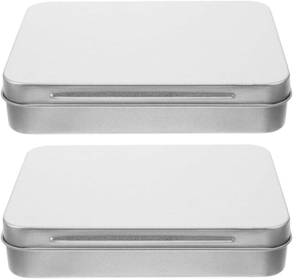 ya 14 9.20 baidi 2 Count Stora Tin Box Travel Tins with Lids Tinplate Containers-1