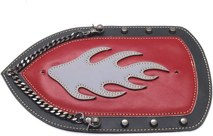 ya 4 8.8.2 Flame PU Leather Rear Plain Fender Bib Cover For Sportster XL883 Solo for Seat