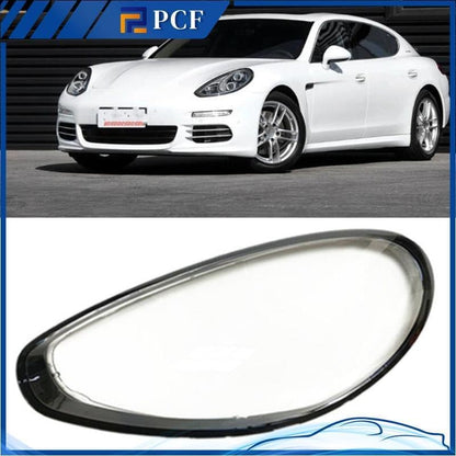 ya 4 8.14 for Porsche for PANAMERA 2014-2016 LHD Front Clear Headlight Lens + Sealant 
