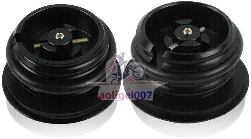 ya 13 9.15 baidi Pop Up Throttle Cap Vented Fuel Tank Cap Reverse Thread for Harley Black 2-