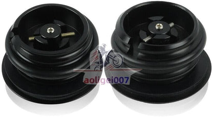 ya 13 9.15 baidi Pop Up Throttle Cap Vented Fuel Tank Cap Reverse Thread for Harley Black 2-