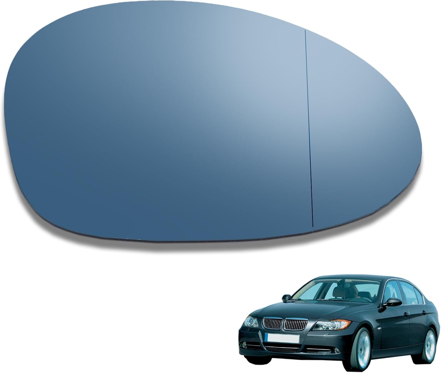 ya 2 8.15 NEW exterior mirror glass right for BMW 1 Series E81 E87 E82 3 Series E90 E91 E92
