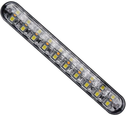 ya 4 8.8 2 x 30LED Daytime Running White Lights DRL Driving Amber Turn Signal Fog Lights 