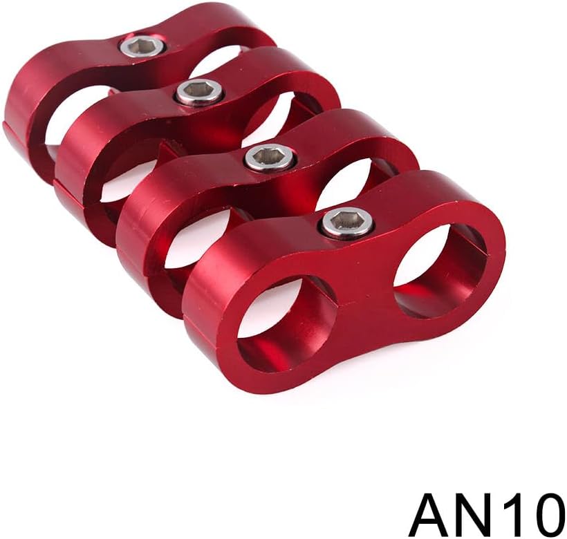 ya 4 8.8.2 4X AN10 20mm Fastener Fuel Oil Lines Clip Braided Hose Separator Wire Clamp