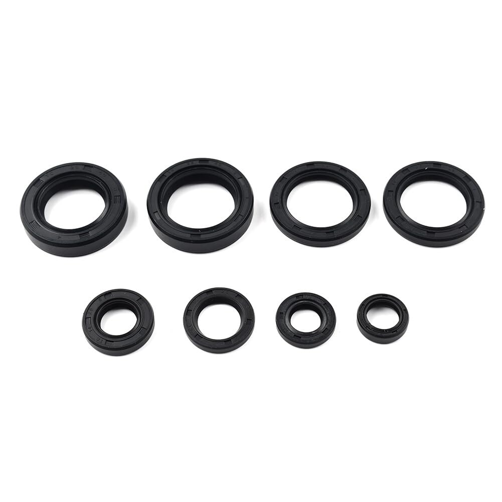 ya 13 9.15 baidi Engine Oil Seal Kit 8Pcs for Yamaha DT125 DT175 MX125 MX175 IT175 YZ125 1974-83