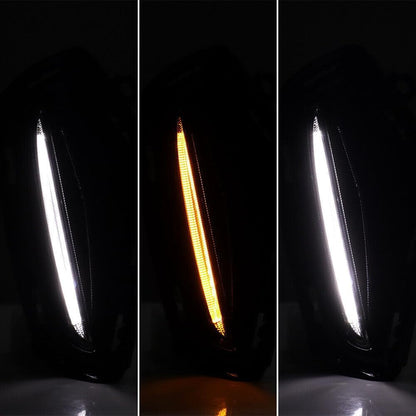 ya 2 8.15 LED dual color DRL fog light with turn signal function suitable for Toyota RAV4 2019-2024