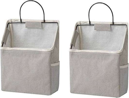 ya 2 8.15 2 Sets Wall Mounted Storage Bag over The Door Hanging Closet Pouch behind
