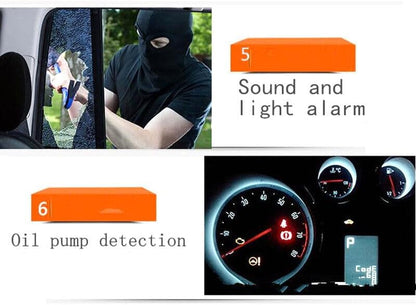 ya 3 8.24 baidi Car Alarm System Security Button Remote Control Engine Start Lock+LED Induction Light