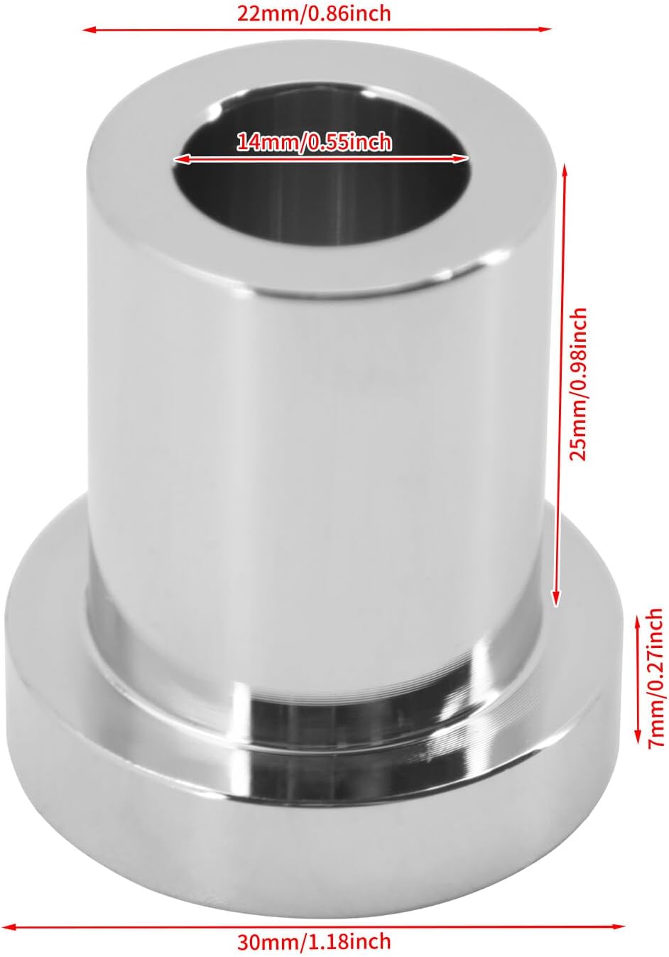 ya 5 8.24 baidi Chrome Handlebar Riser Bushings Kit Fit for Harley Softail 2018-Up Touring 83-Up