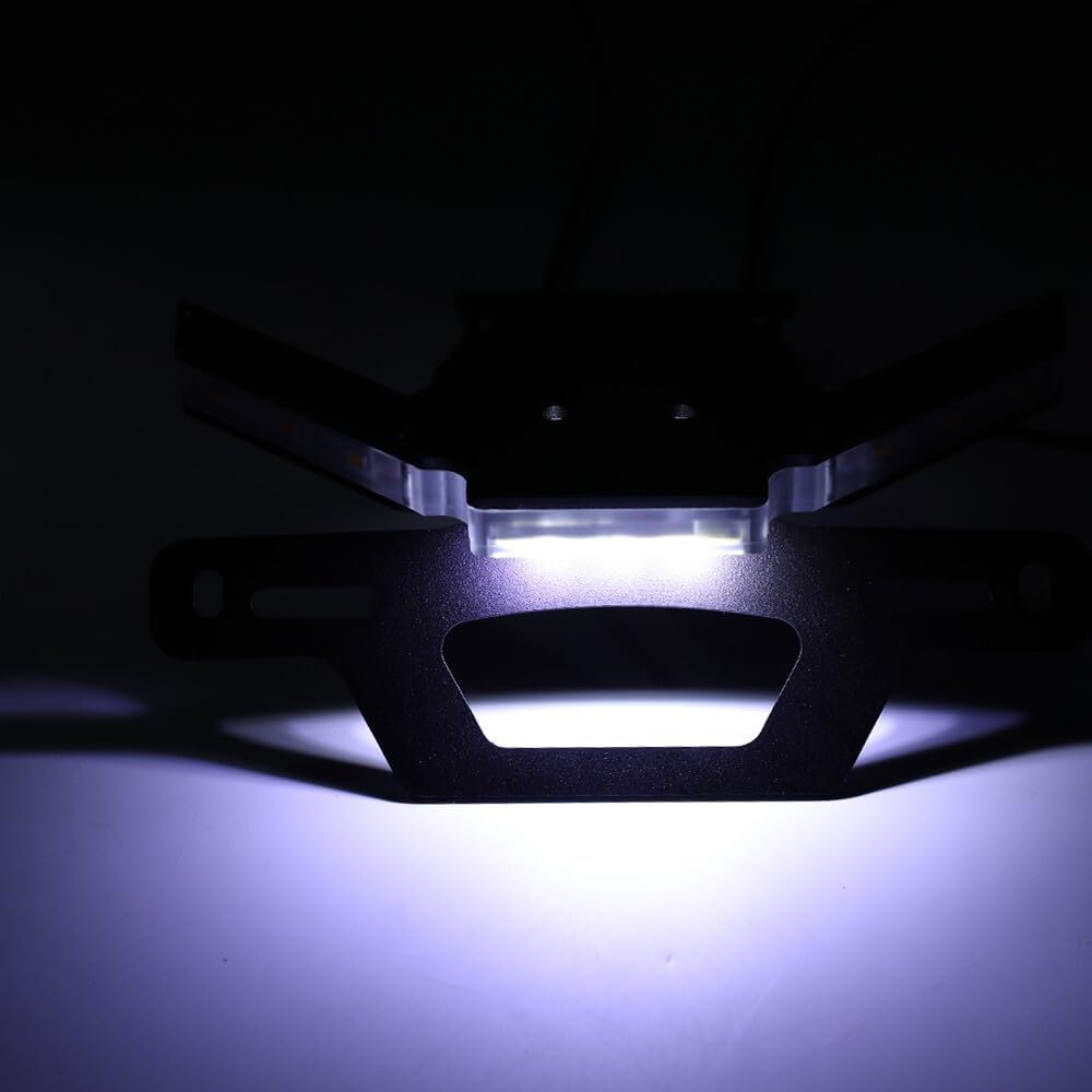 ya 13 9.15 baidi Rear Tail Tidy License Plate Holder LED Signal Light for Kawasaki Z900 Z900SE 24