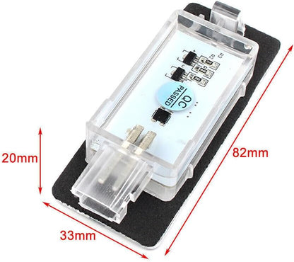 ya 13 9.15 baidi 2pcs LED License Plate Number Light Error No Light Suitable for Opel Vectra