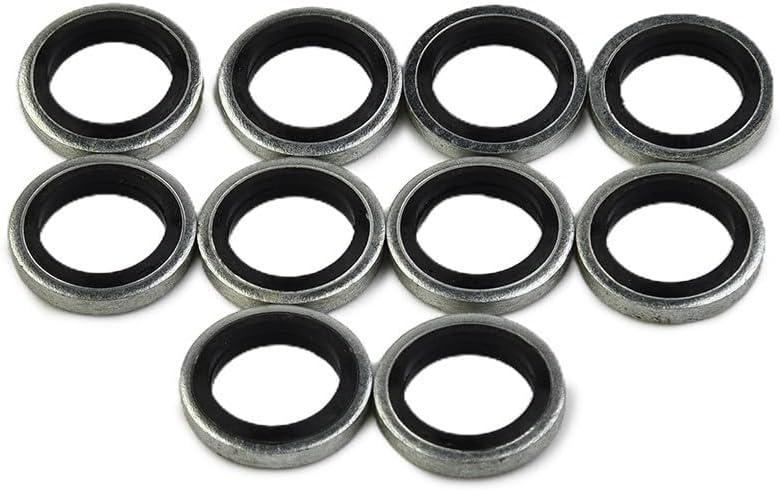 ya 6 8.14 Banjo 10pcs Washers Bolt Calipers Sealed Steel & Rubber Hot Sale New