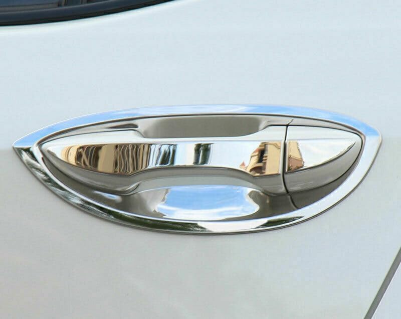 ya 2 8.15 Stainless Steel Chrome Exterior Door Bowl Trim for 2015-2018 for Toyota for Corolla 