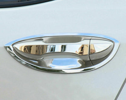 ya 2 8.15 Stainless Steel Chrome Exterior Door Bowl Trim for 2015-2018 for Toyota for Corolla 