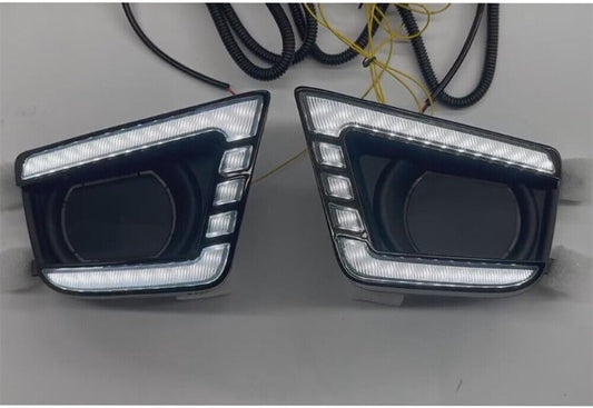 ya 4 8.10 1 Pair 12V LED Front Turn Signal Light Fog Lamps Fit for Toyota Tacoma 2012-2015