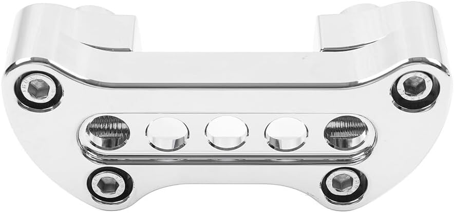 ya 5 8.24 baidi 1.5 Straight Handlebar Riser Top Clamp for Harley Dyna Touring Road Glide Chrome