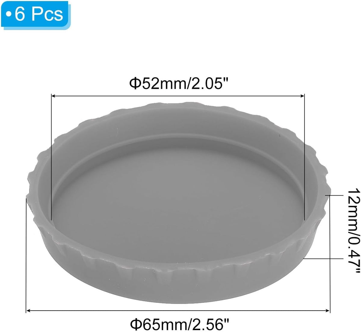 ya 14 9.20 baidi Silicone Soda Can Lids, 6Pcs Re ble Drink Cans Protector Cover Cap Gray-1