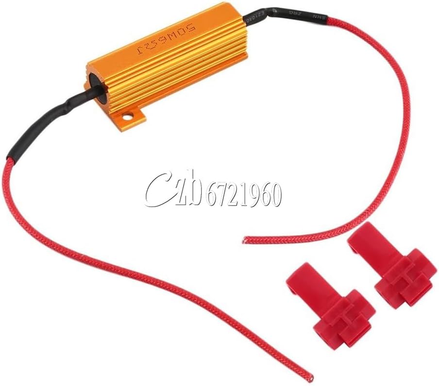 ya 13 9.15 baidi LED Load Resistor Warning Decoder 5W-50W 6¦¸ With Two Cancellers For 12V Cars New