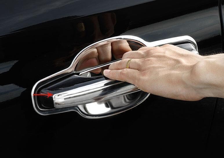 ya 2 8.15 for Lincoln Corsair 2020-2022 Silver Steel Outside Door Handle Cover Trim 