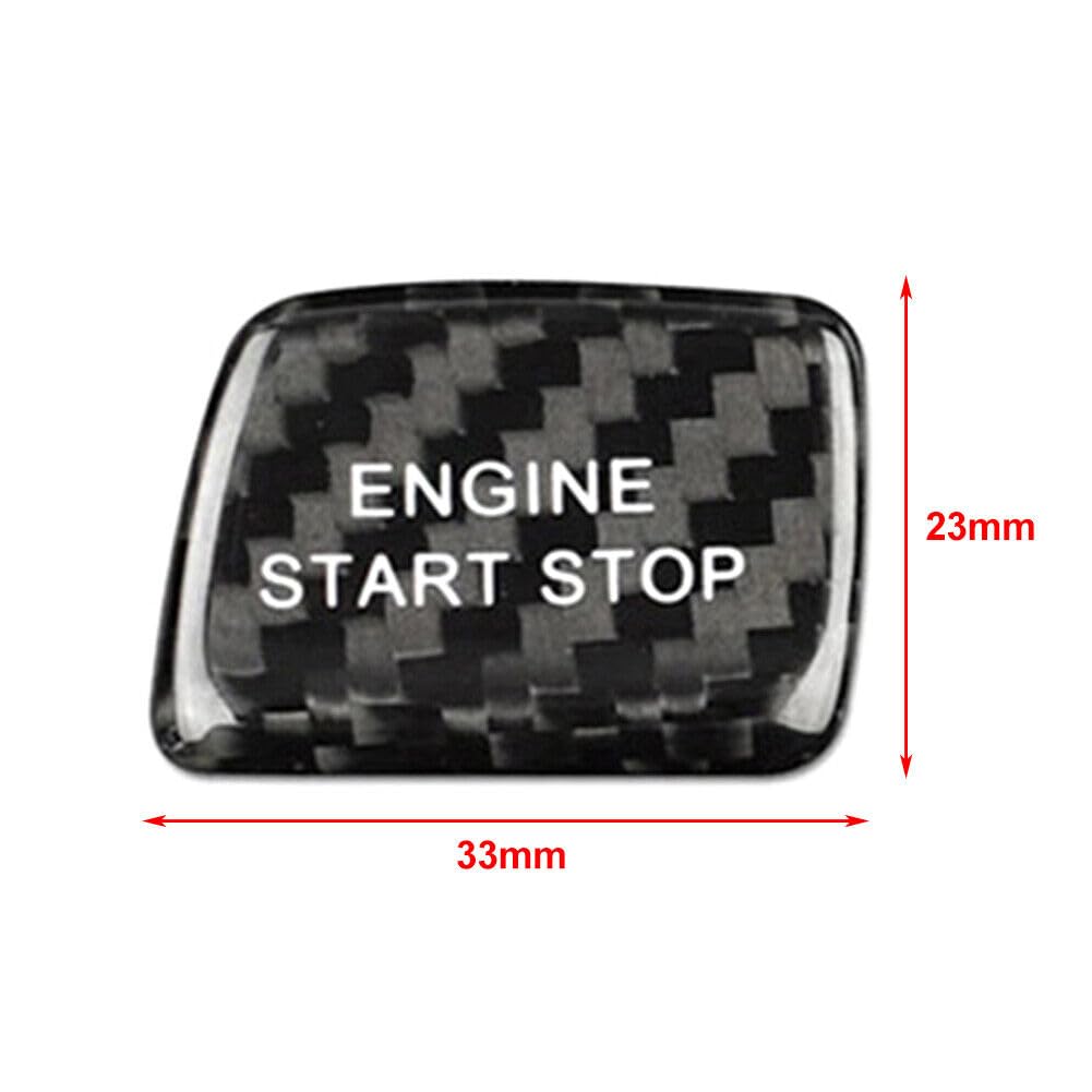 ya 3 8.24 baidi Internal Engine Start Stop Button Cover Sticker for Chevrolet Camaro Carbon Fiber